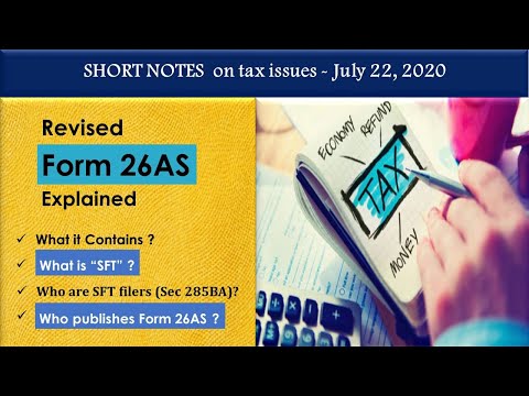 FORM 26AS (Revised) | Consolidated annual tax statement | Statement of Financial Transactions (SFT)