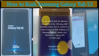 How to flash Samsung Galaxy Tab S2 firmware Android 7 with Odin flashing tool
