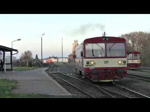 ČD 810 383 + 810 114 + 810 382, Bor, trať 184, 13.11.2012