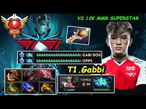 T1 Gabbi Monster Carry PA GrandMaster tier vs vtfaded 12K MMR Superstar Dota 2 pro Gameplay 7.31