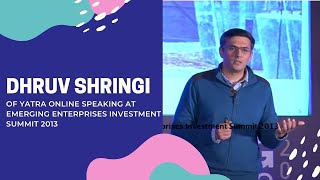 Dhruv Shringi of Yatra Online speaking at Emerging Enterprises Investment Summit 2013  image