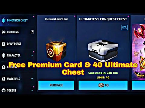Free Premium Card Chest & 40 Ultimate Box Open - Marvel Future Fight