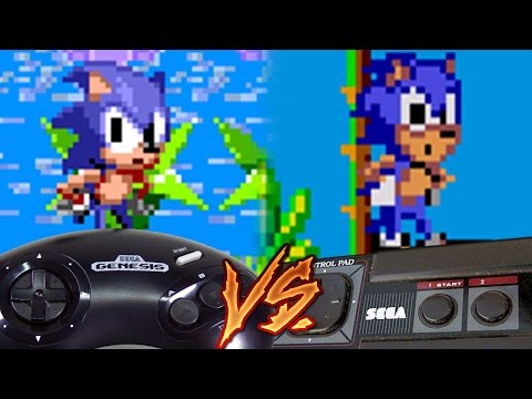 Sega Genesis Vs Sega Master System - Sonic the Hedgehog