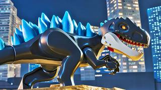 Godzilla 1998 e CAOS em San Diego no LEGO Jurassic World