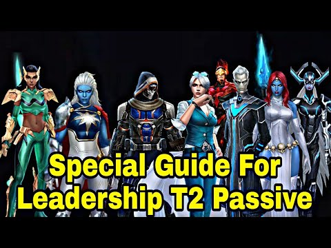Leadership And T2 Passive Guide & Important Suggestions On Support Characters - Marvel Future Fight