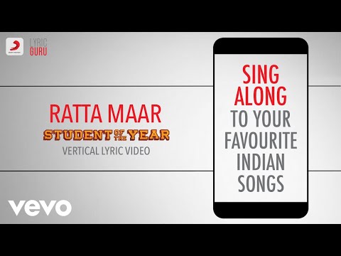 Ratta Maar - Student Of The Year|Official Bollywood Lyrics|Vishal|Shefali|Shekhar