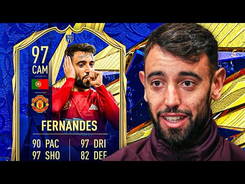 DON'T BE SHY, CRY SOME MORE! 😁 97 TOTY BRUNO FERNANDES PLAYER REVIEW! - FIFA 21 Ultimate Team
