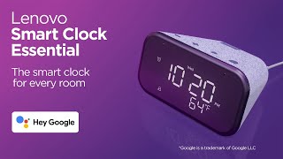 Video 1 of Product Lenovo Smart Clock Essential