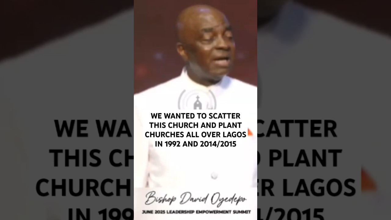 WE WANTED TO SCATTER THIS CHURCH AND PLANT CHURCHES ALL OVER LAGOS IN 1992 AND 2014/2015 BUT...