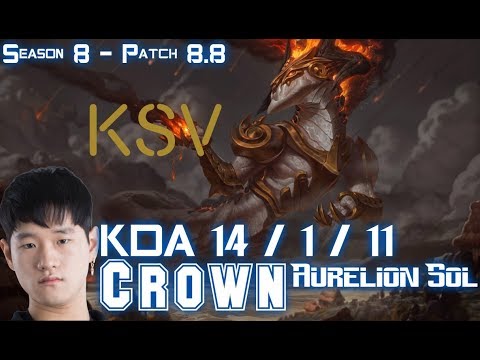 KSV Crown AURELION SOL vs KASSADIN Mid - Patch 8.8 KR Ranked