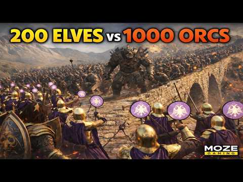 200 Elves vs 1000 Orcs – Epic Lord of the Rings Battle (Bannerlord Mod)