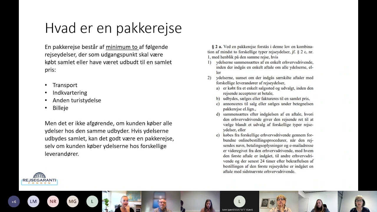 Webinar Rejsegarantifonden - Pakkerejser