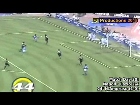 Serie A 2000-2001, day 30 Napoli - Lazio 2-4 (N.Amoruso 1st goal)