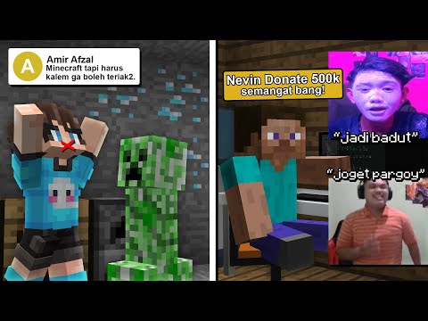 Fail at Minecraft Challenge, Incredible Indonesian Streamer Donation!