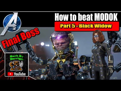 Marvel Avengers - How to easily Beat MODOK Part 5 - Black Widow - Final Boss