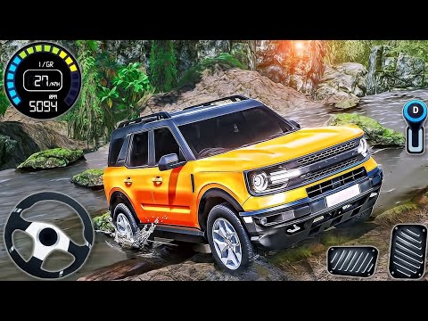 Offroad SUV Yellow Jeep Driving 6×6 Mountain Road |Offroad Suv driving#5