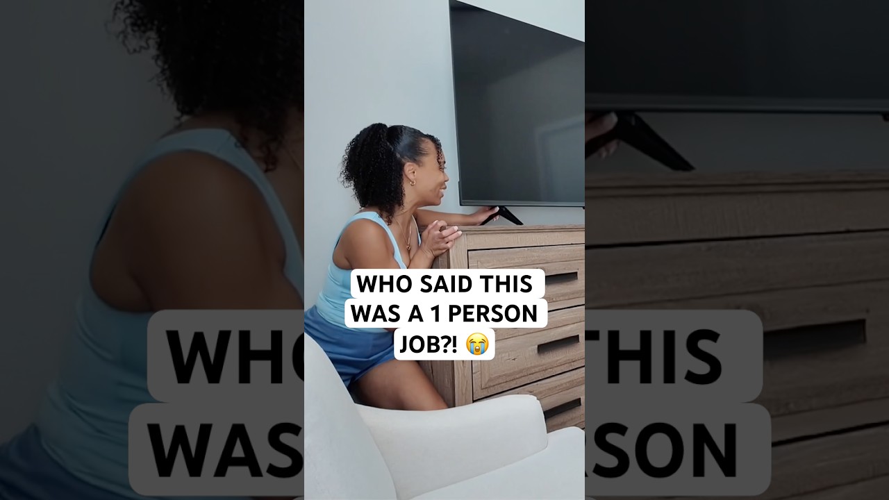 POV: Living Alone Means Moving Furniture by Yourself 😂