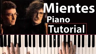 Como tocar &quot;Mientes&quot;(Pedro Aznar/Charly García) - Piano tutorial y partitura