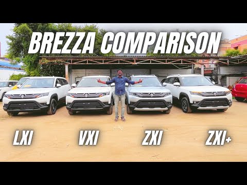 Maruti Brezza Comparison All Variant Comparison-Lxi,Vxi,Zxi,Zxi+-எது உங்களுக்கான Variant?