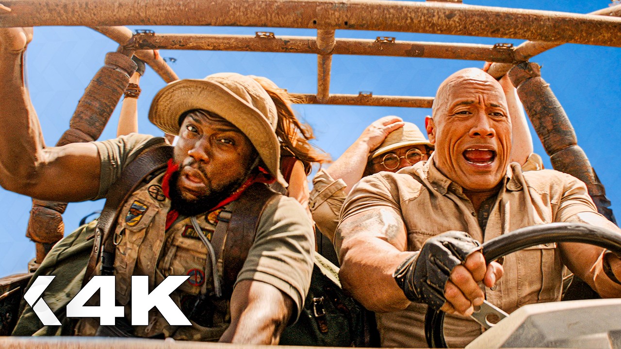 Surviving Jumanji Means Running for Your Life 🚨 JUMANJI Best Chase Scenes 4K