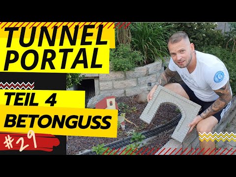 Unsere LGB Gartenbahn, Folge 29, Erstellung vom Spur G Tunnelportal, Teil 4: Betongießung