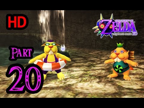 Zelda Majora's Mask 3D 100% Walkthrough 1080p HD Part 20 - Waterfall Rapids - Beaver Race