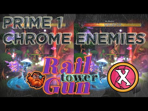 DD2 PRIME 1 ~ CHROME ENEMIES ~ chaos 10 | Rail Gun dicas e build | Dungeon Defenders 2