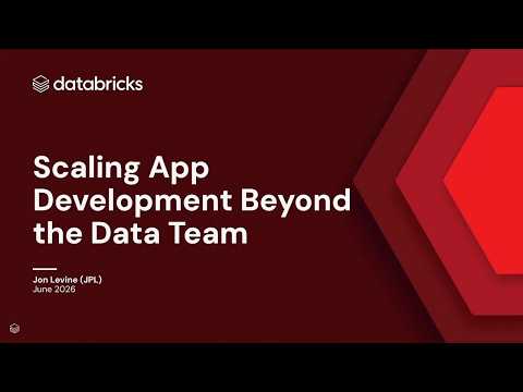 Watch: Scaling App Development Beyond the Data Team