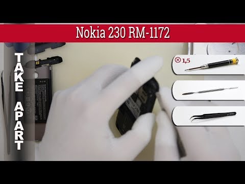 Wie kann man 📱 Nokia 230 RM-1172 / RM-1173 zerlegen