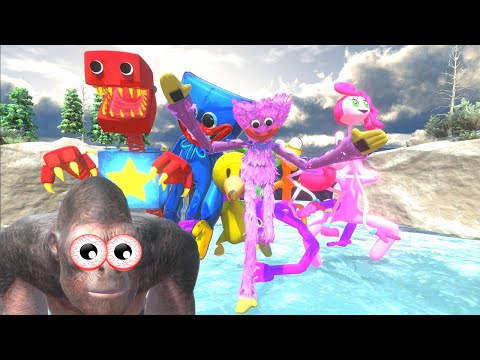 RAINBOW FRIENDS + POPPY PLAYTIME vs INFERNALS + PRIMATES GANG - ARBS