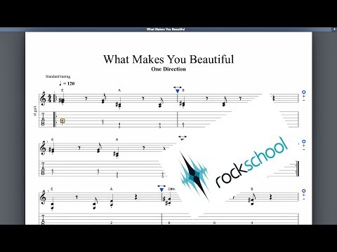 What makes you beautiful Rockschool Grade 2 Guitar