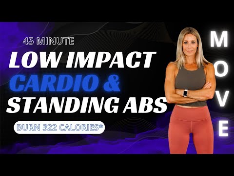 45 Minute Low Impact Cardio & Standing Abs | No Repeat Workout
