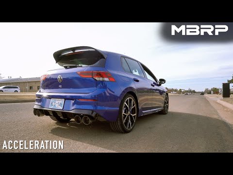 2022 VW Golf R MBRP mk8 Cat-Back Exhaust CLEAN SOUND Install