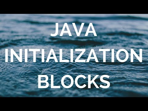 Java Initialization Blocks Manohar Academy