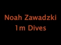 Noah Zawadzki 1 meter Springboard Dives