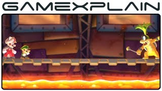 New Super Mario Bros. U - Iggy's Volcanic Castle w/ P-Acorn - Soda Jungle's Boss (Gameplay Footage)