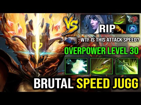 BRUTAL MAX SPEED LEVEL 30 JUGGERNAUT Full Agility Butterfly + Swift Blink vs Pro Drow Ranger Dota 2