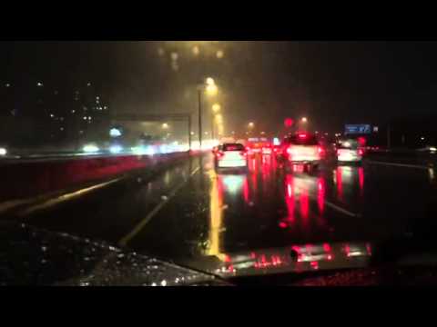 Toronto traffic in the rain