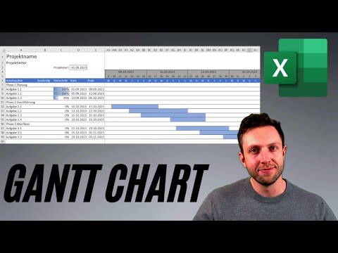 Projektplan mit Excel | GANTT DIAGRAMM