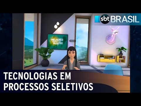 Empresas usam metaverso para fazer processos seletivos | SBT Brasil (19/03/2022)