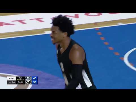 JAYLEN HANDS(BORN:1999)TOP 5 PERFORMANCES IN BASKET LEAGUE.TEAM:PAOK BC