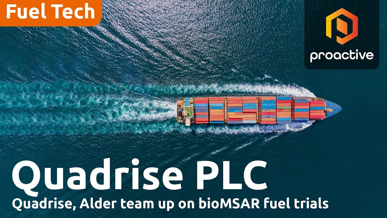 Quadrise, Alder Renewables team up on bioMSAR fuel trials