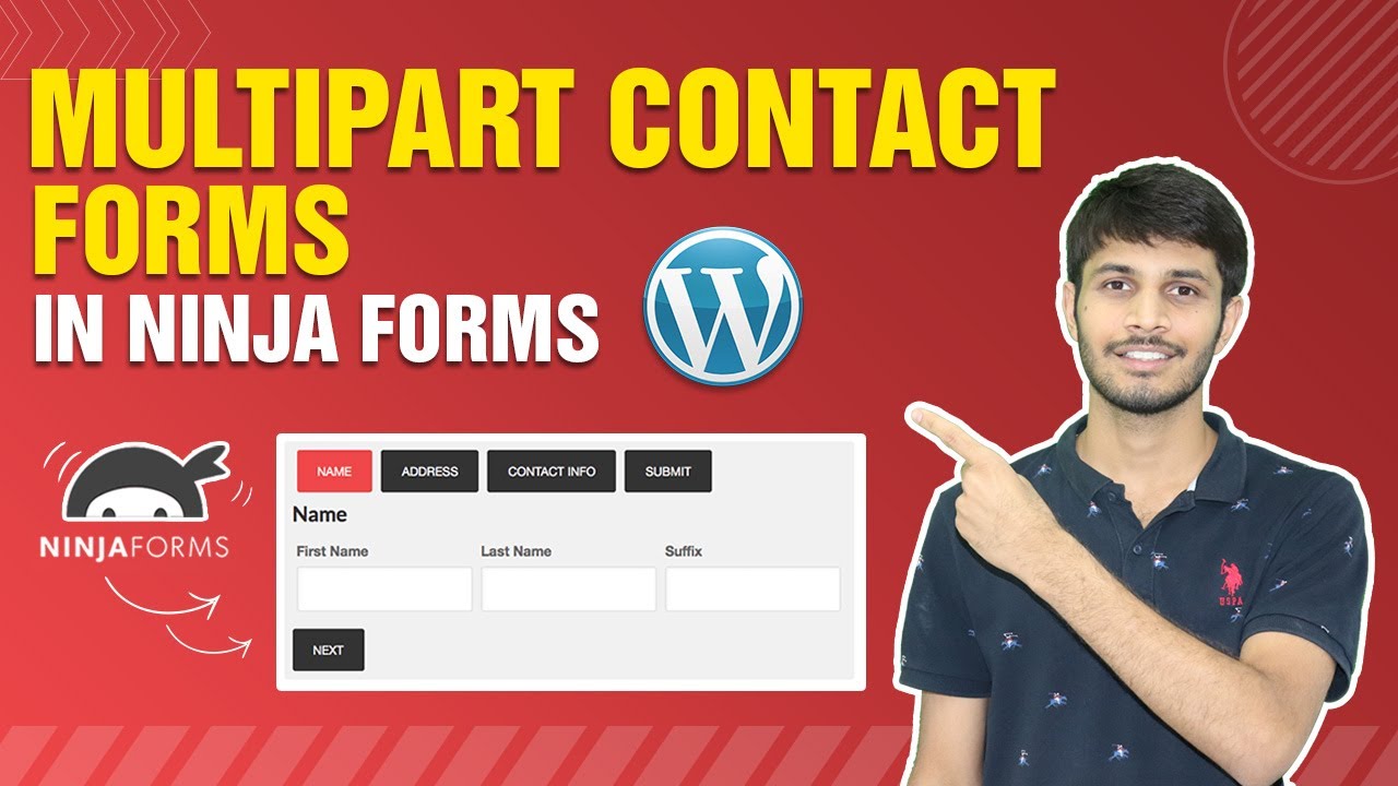 How To Create Multipart Contact Forms Using Ninja Forms | WordPress Tutorial