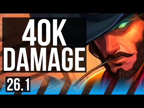 TWISTED FATE vs TRISTANA (MID) | 40K damage | KR Master | 26.1