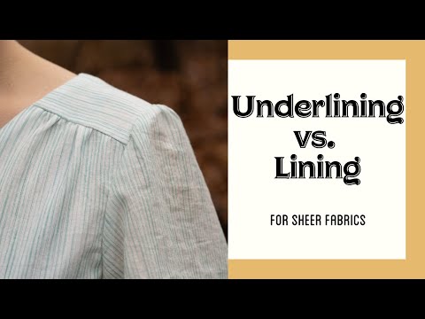 Underlining vs. Lining - which to use?