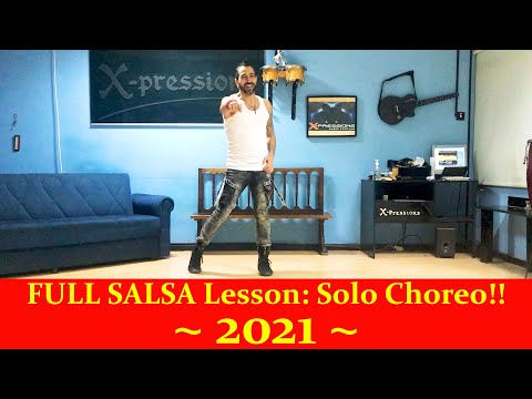 Salsa: Complete Solo Routine!! [Looong Lesson!]