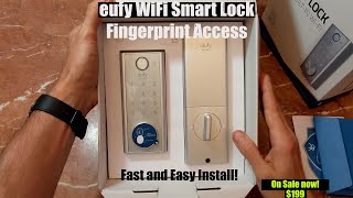 eufy Smart Lock with Wi-Fi Bluetooth and Fingerprint access!
