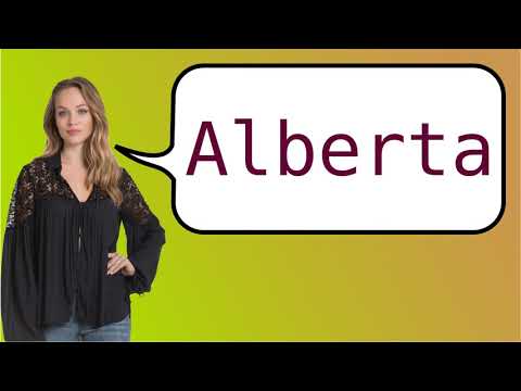 How to say 'Alberta' in French?