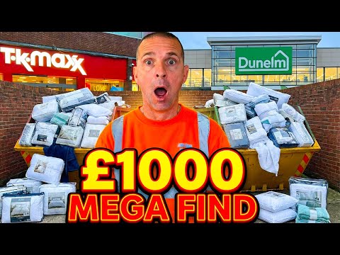 ALMOST £1000 IN CRAZY EXPENSIVE FINDS 😲, DUMPSTER DIVING UK RETAIL PARKS