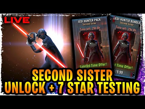 SECOND SISTER 7 STAR UNLOCK + TESTING! Jedi Fallen Order Invades SWGoH